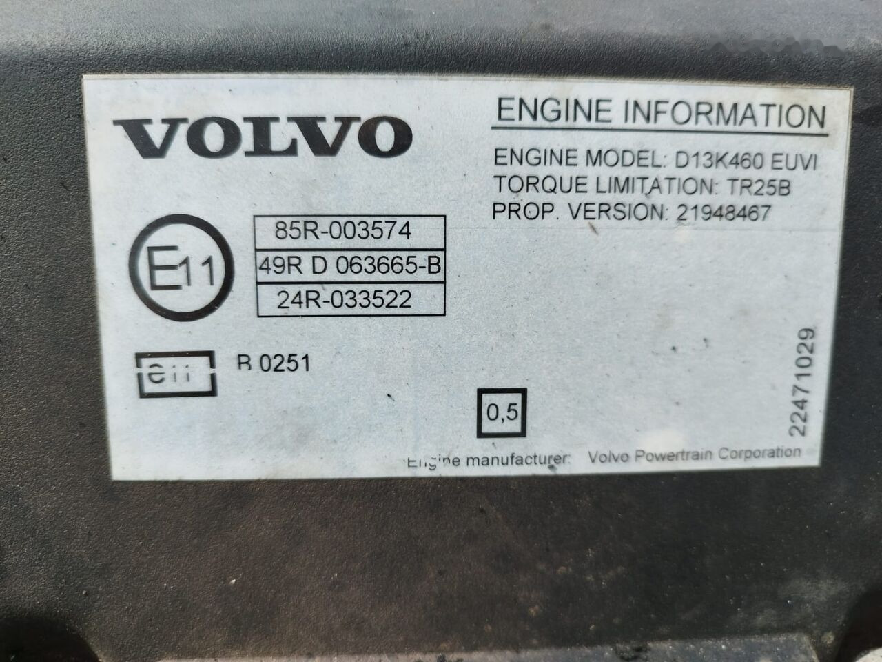 Volvo D13K460 EUVI Volvo FM, FH, FMX - Motor für LKW: das Bild 4 Volvo D13K460 EUVI Volvo FM, FH, FMX - Motor für LKW: das Bild 4