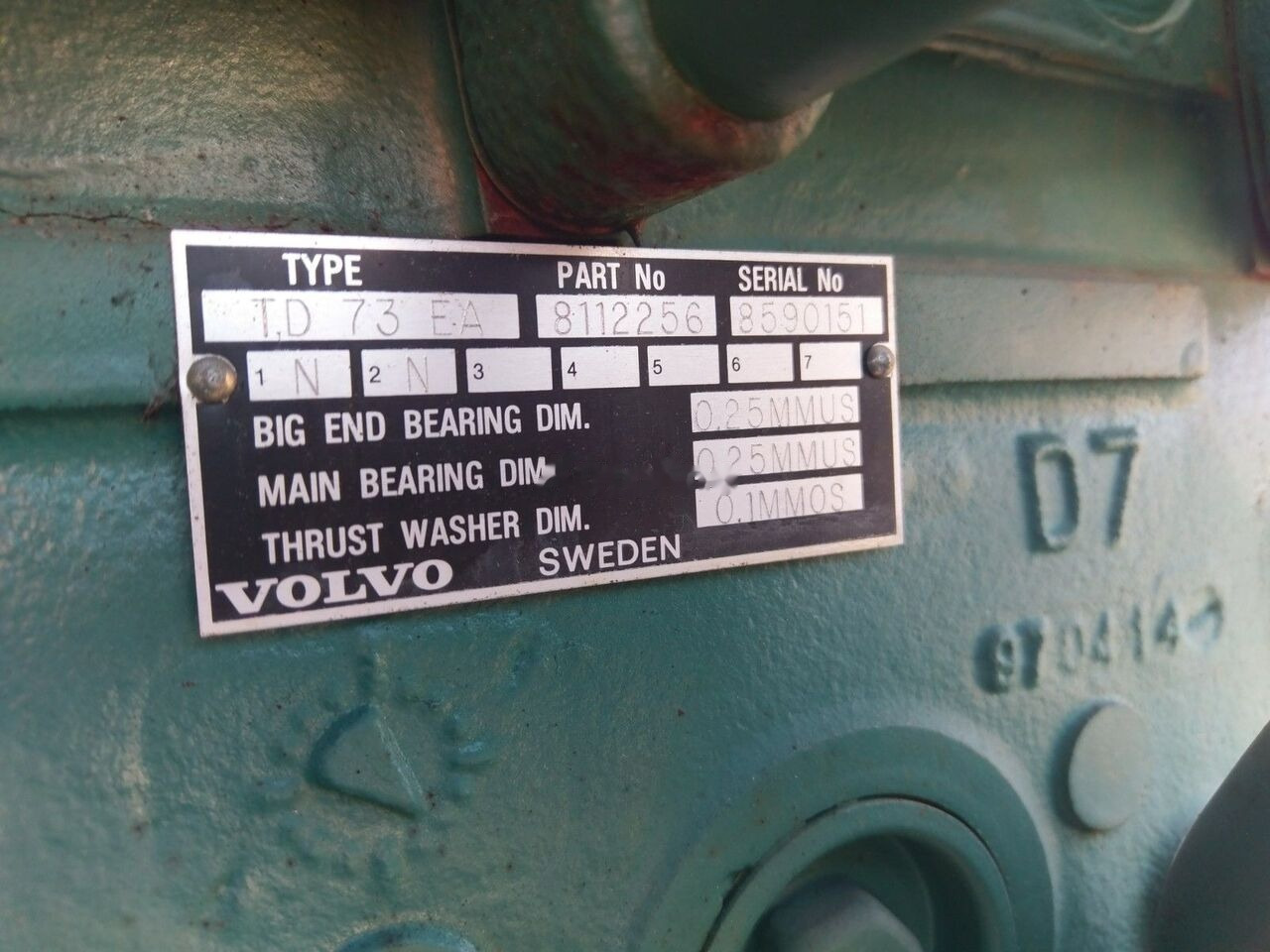 Volvo TD 73 EA Volvo FL 7 - Motor für LKW: das Bild 5 Volvo TD 73 EA Volvo FL 7 - Motor für LKW: das Bild 5