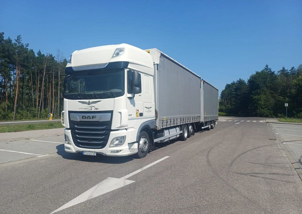 DAF XF 480 SUPER SPACE CAB / ZESTAW TANDEM PRZEJAZDOWY 120 M3 / SSC / ACC /EURO 6 - Plane LKW, Planenanhänger: das Bild 5 DAF XF 480 SUPER SPACE CAB / ZESTAW TANDEM PRZEJAZDOWY 120 M3 / SSC / ACC /EURO 6 - Plane LKW, Planenanhänger: das Bild 5