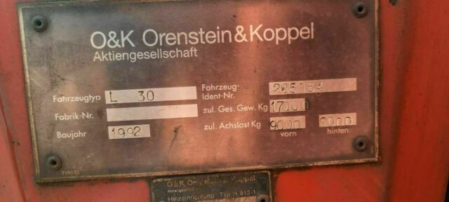 Radlader O & K L30 Radlader Deutschemaschine: das Bild 7