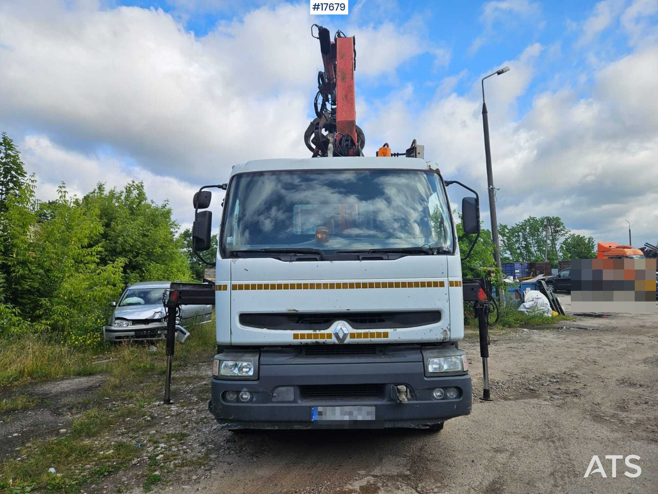 1997 Renault Premium 340 - Abrollkipper, Autokran: das Bild 2 1997 Renault Premium 340 - Abrollkipper, Autokran: das Bild 2