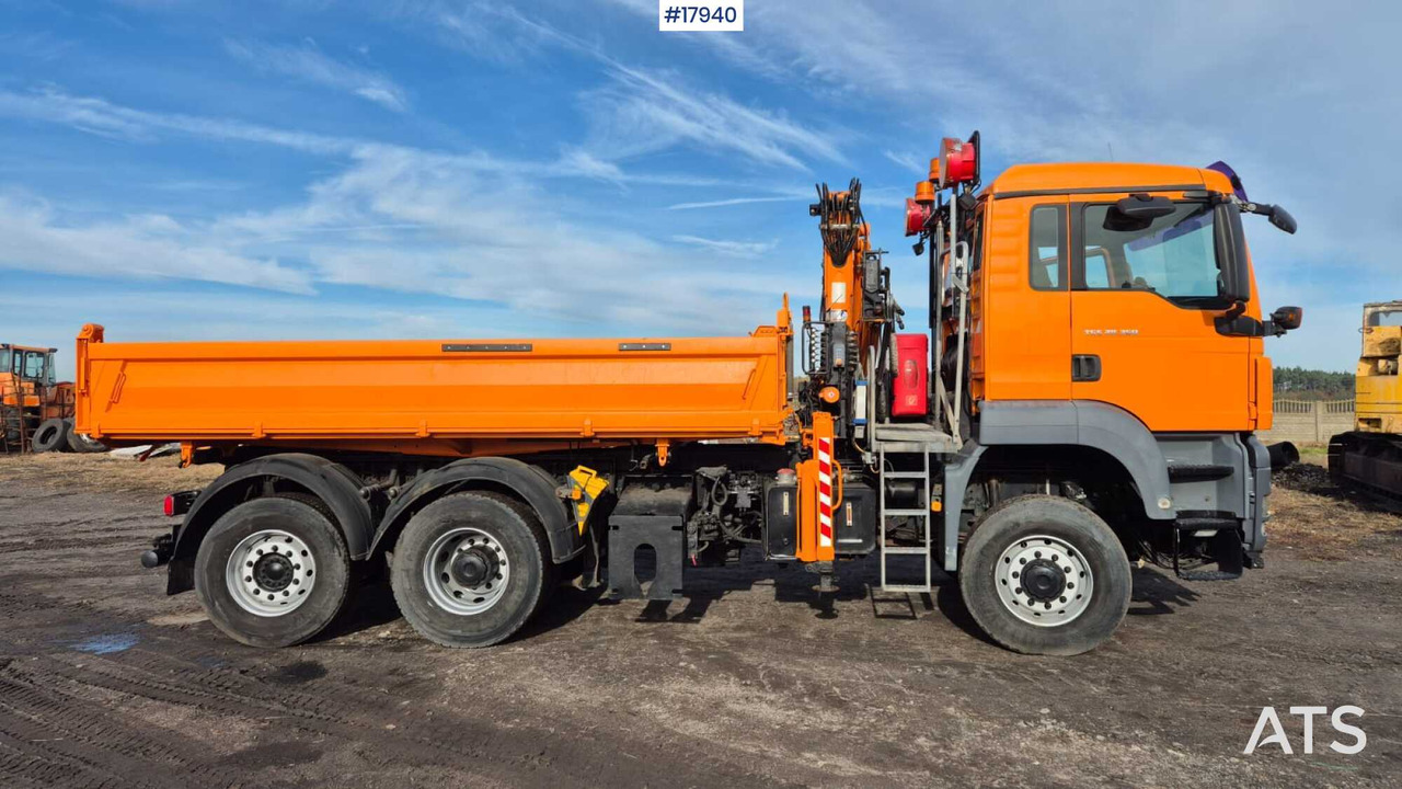 Tipper/sand spreader with HDS - MAN TGS 28.360 6x4 (2008) - Kipper, Autokran: das Bild 4 Tipper/sand spreader with HDS - MAN TGS 28.360 6x4 (2008) - Kipper, Autokran: das Bild 4