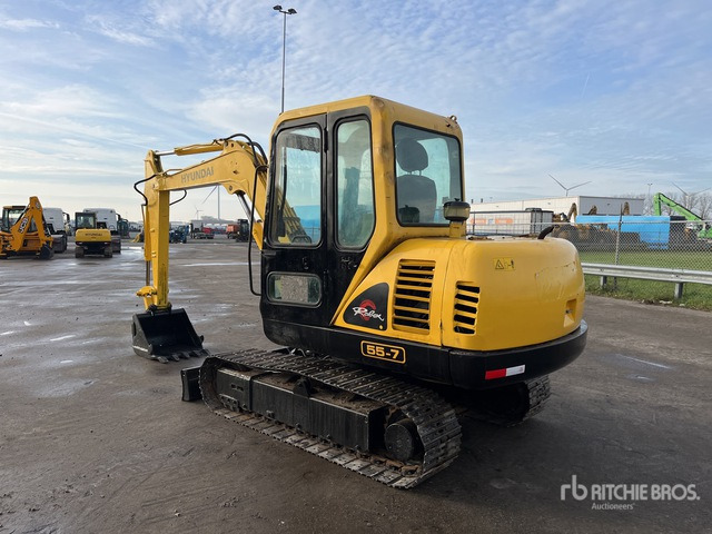 2011 Hyundai R55-7 Mini Excavator: <6.6t - Minibagger: das Bild 2 2011 Hyundai R55-7 Mini Excavator: <6.6t - Minibagger: das Bild 2