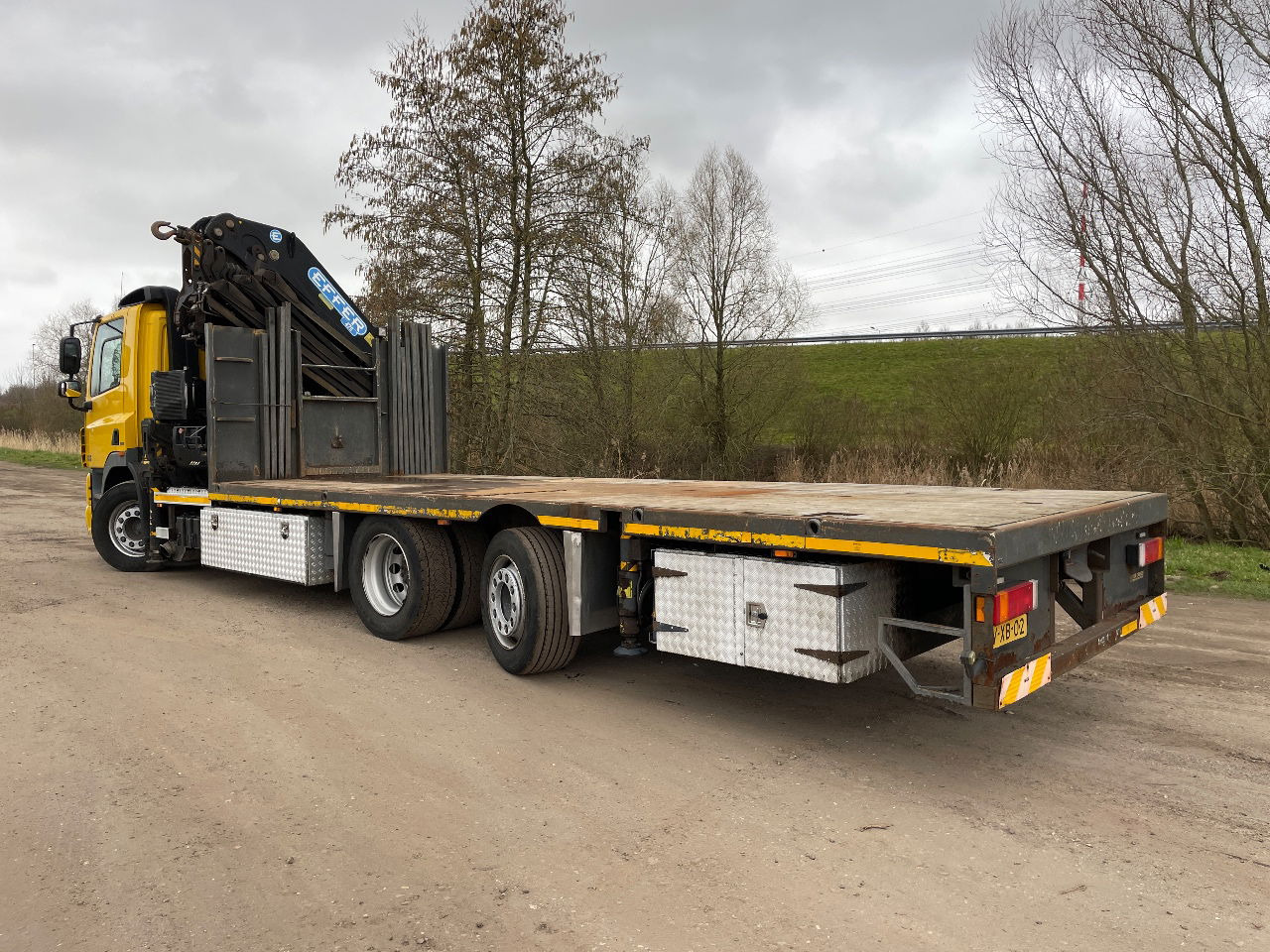 DAF 85.410 Met Effer 470 6s laadkraan ladekran loadercrane crane palfinger hiab fassi - Autokran: das Bild 3 DAF 85.410 Met Effer 470 6s laadkraan ladekran loadercrane crane palfinger hiab fassi - Autokran: das Bild 3