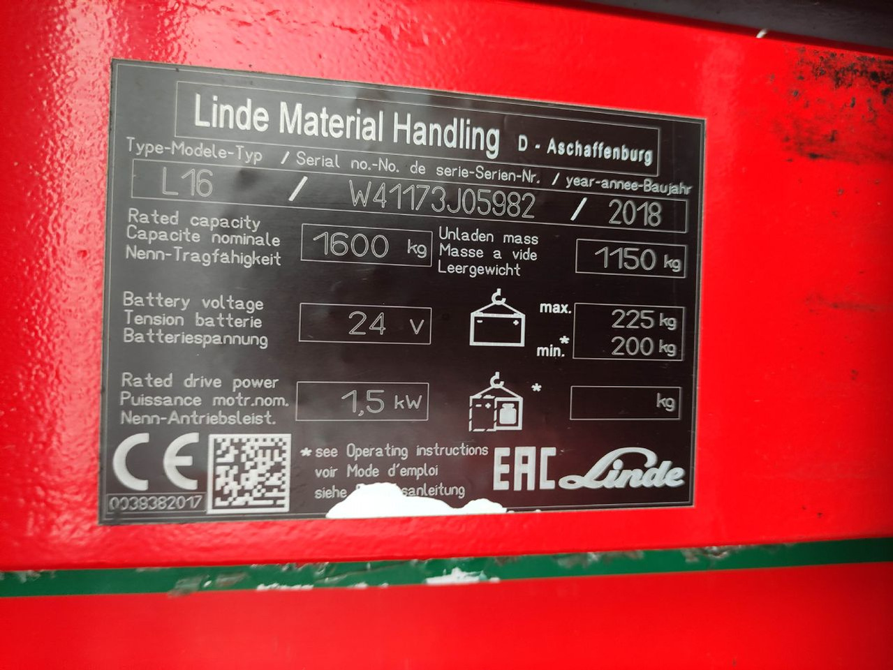 Linde L16-1173 - Hochhubwagen: das Bild 5 Linde L16-1173 - Hochhubwagen: das Bild 5