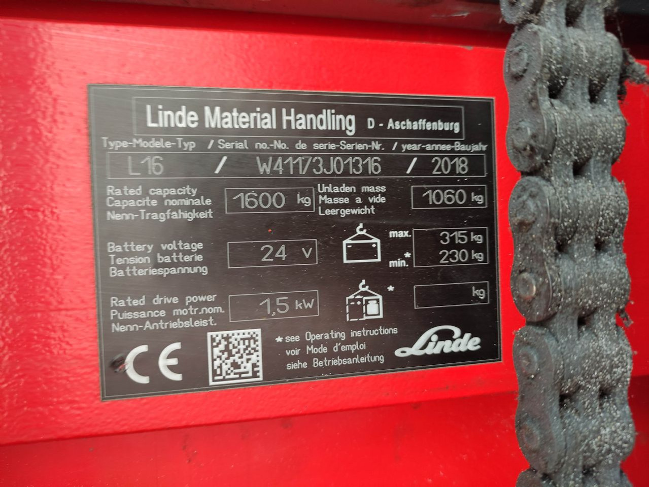 Linde L16-1173 (LACK NEU) - Hochhubwagen: das Bild 5 Linde L16-1173 (LACK NEU) - Hochhubwagen: das Bild 5