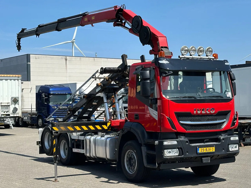 Iveco Stralis 400 6x2 HMF 1720 K3 Kraan Met 24T HTS Kabel Systeem / Rotator / Euro 6 - Seil Abrollkipper, Autokran: das Bild 3 Iveco Stralis 400 6x2 HMF 1720 K3 Kraan Met 24T HTS Kabel Systeem / Rotator / Euro 6 - Seil Abrollkipper, Autokran: das Bild 3