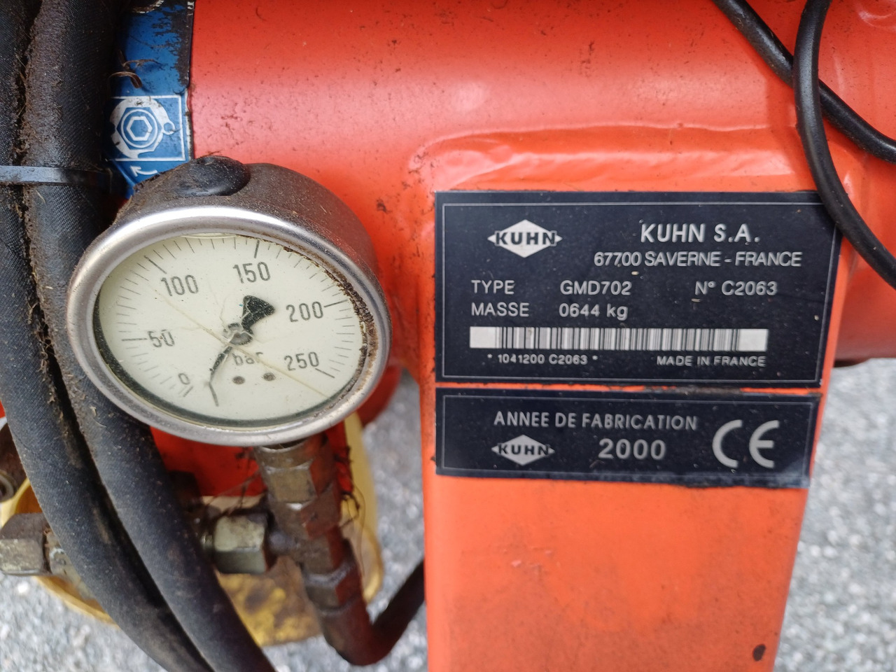 Kuhn GMD 702 (23145) - Mähwerk: das Bild 4 Kuhn GMD 702 (23145) - Mähwerk: das Bild 4