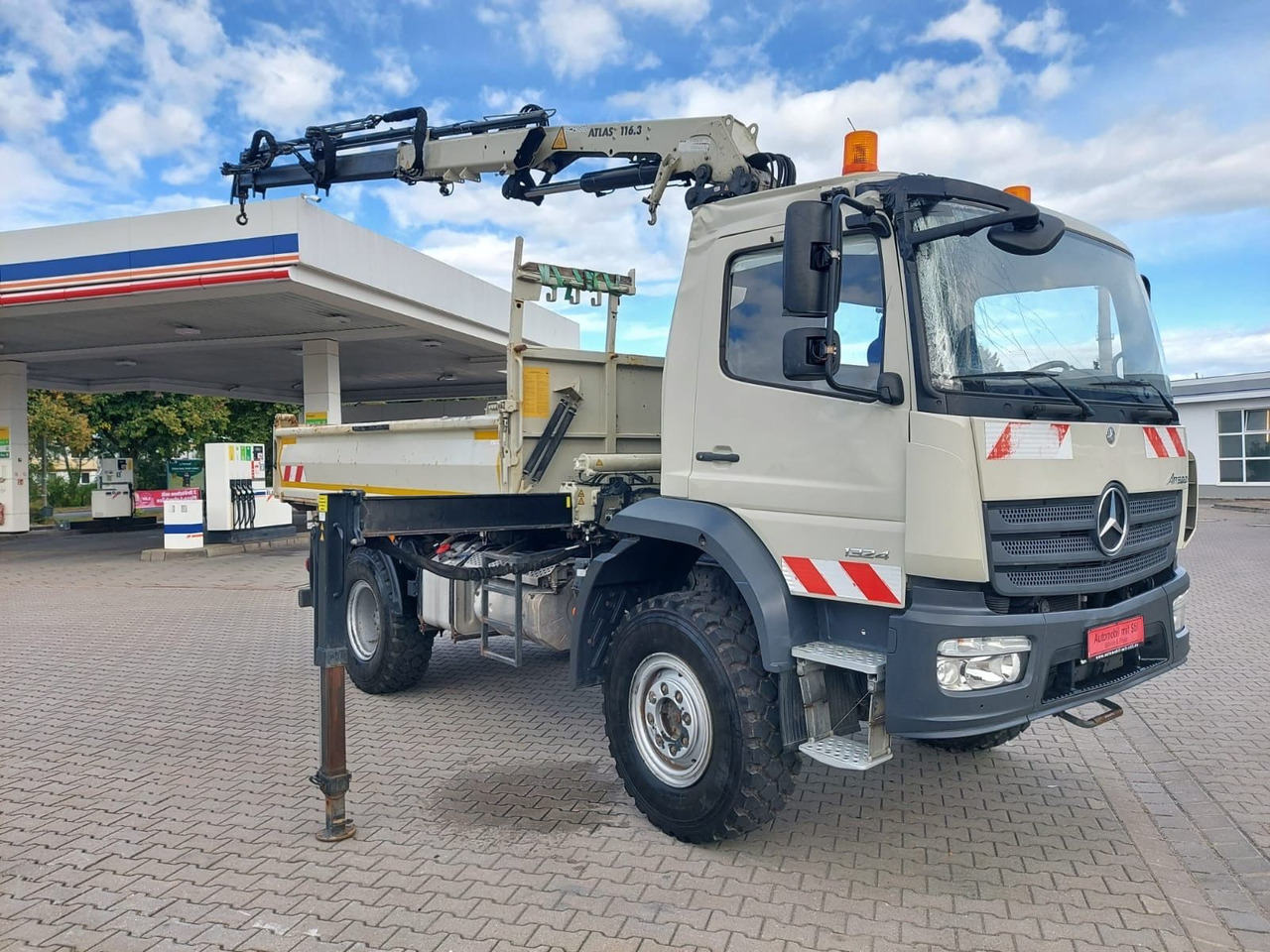 Kipper, Autokran Mercedes-Benz Atego / 1324 MEILER 4X4 KRAN ATLAS 116.3: das Bild 11