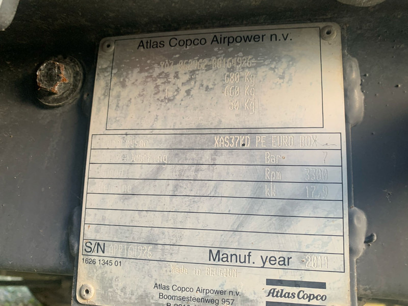 Atlas-Copco XAS 37 kd NVT - Luftkompressor: das Bild 5 Atlas-Copco XAS 37 kd NVT - Luftkompressor: das Bild 5
