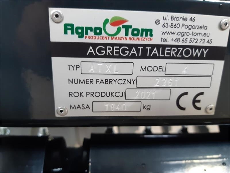 Agro - TOM XL 4 meter hd modellen - Scheibenegge: das Bild 3 Agro - TOM XL 4 meter hd modellen - Scheibenegge: das Bild 3