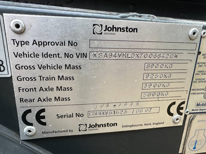 Johnston CN400 - Kehrmaschine: das Bild 5 Johnston CN400 - Kehrmaschine: das Bild 5