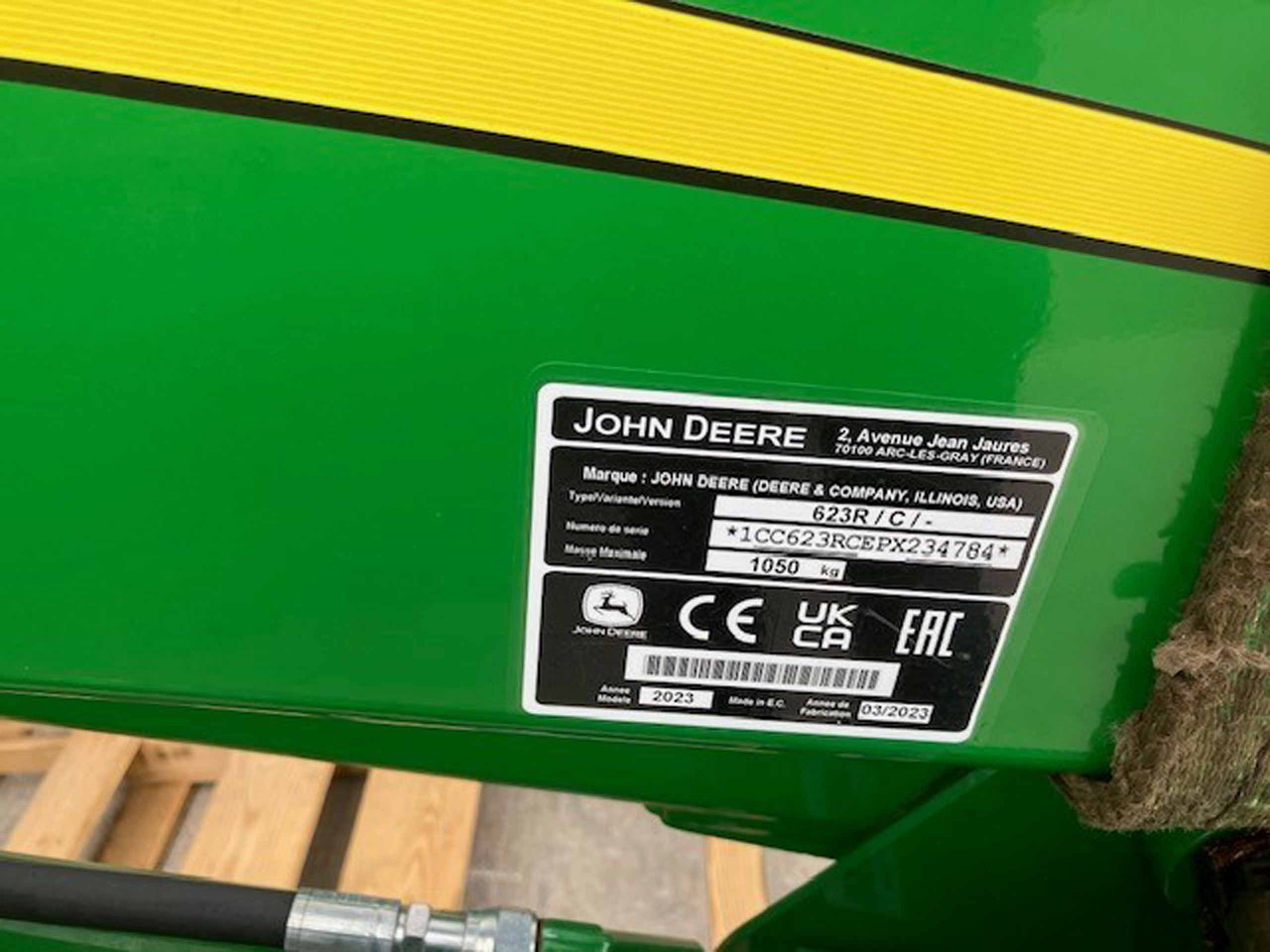 John Deere 623R - Anbauteil: das Bild 2 John Deere 623R - Anbauteil: das Bild 2