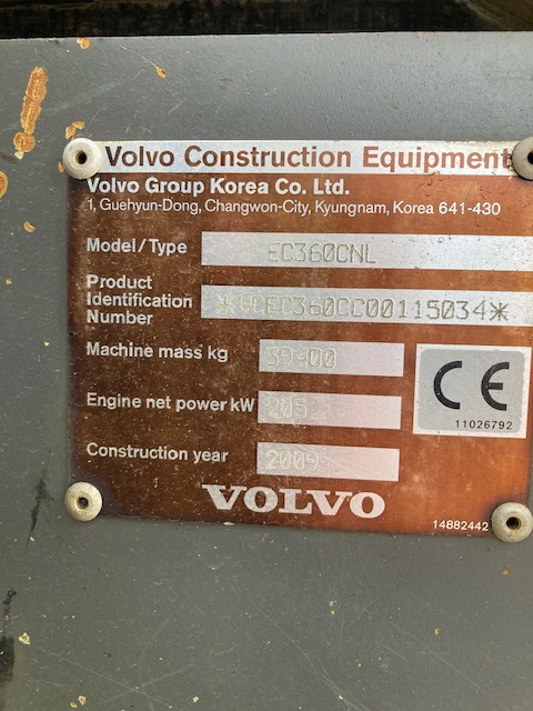 Pelle sur chenilles VOLVO EC360 CNL - Kettenbagger: das Bild 5 Pelle sur chenilles VOLVO EC360 CNL - Kettenbagger: das Bild 5