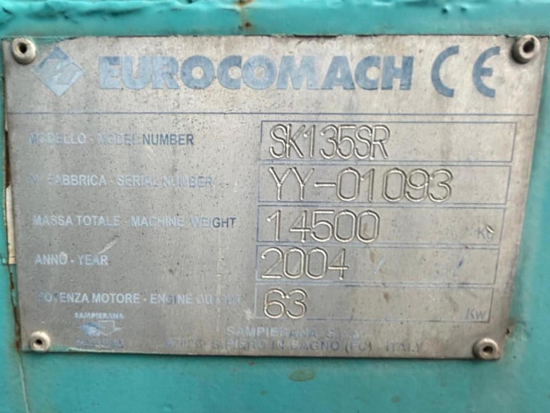 Bagger Kobelco SK135SR: das Bild 20