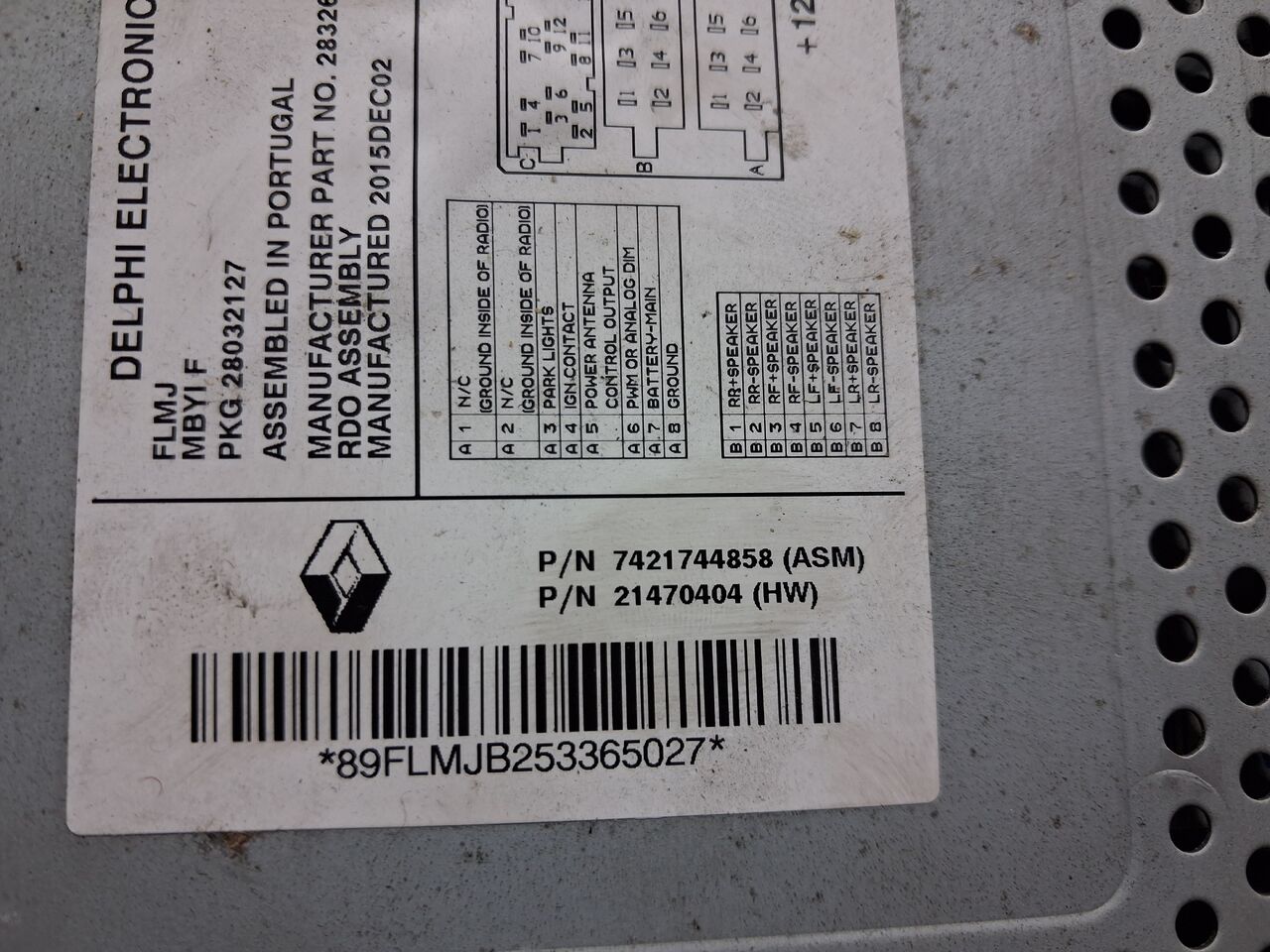 DELPHI RADIO DELPHI RADIOODTWARZACZ CD 12V RENAULT GAMA D ORYGINAŁ - Fahrerhaus und Interieur für LKW: das Bild 5 DELPHI RADIO DELPHI RADIOODTWARZACZ CD 12V RENAULT GAMA D ORYGINAŁ - Fahrerhaus und Interieur für LKW: das Bild 5