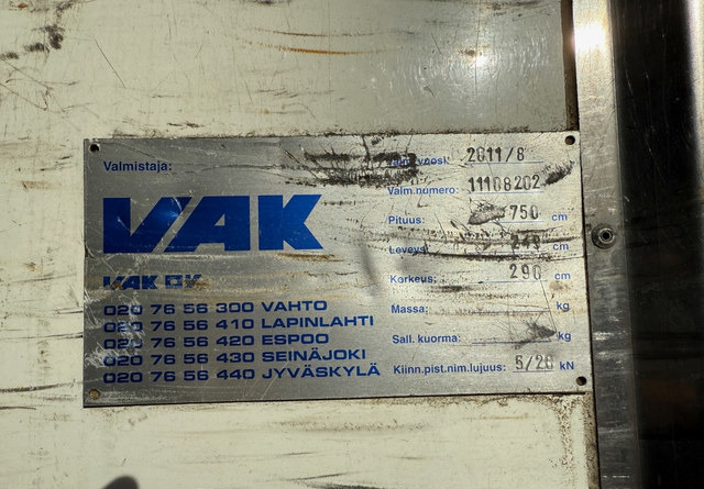 VAK Kuorma-auton päällirakenteet - Kühlkofferaufbau: das Bild 3 VAK Kuorma-auton päällirakenteet - Kühlkofferaufbau: das Bild 3