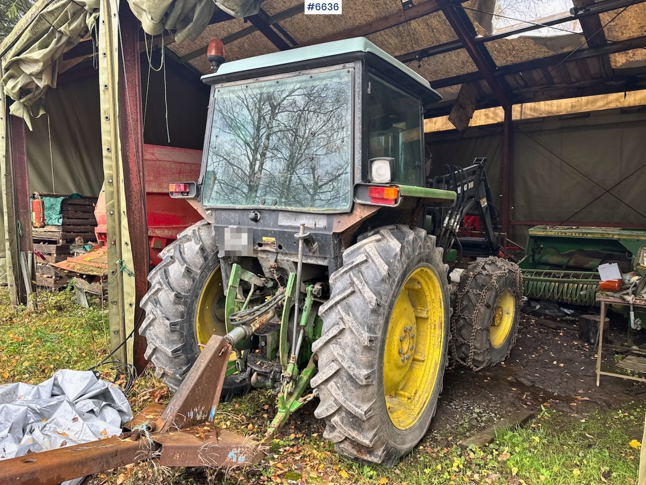 1985 John Deere 2040 4x4 m/ Frontlaster. - Traktor: das Bild 3 1985 John Deere 2040 4x4 m/ Frontlaster. - Traktor: das Bild 3