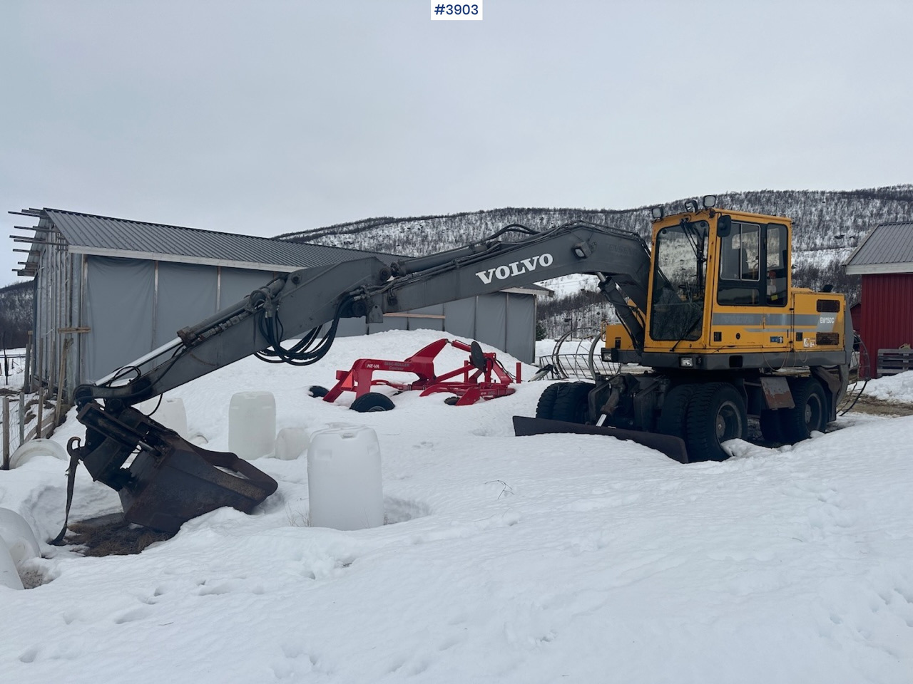 1998 Volvo EW150C wheel digger rep object w/ sanding bucket - Bagger: das Bild 1 1998 Volvo EW150C wheel digger rep object w/ sanding bucket - Bagger: das Bild 1