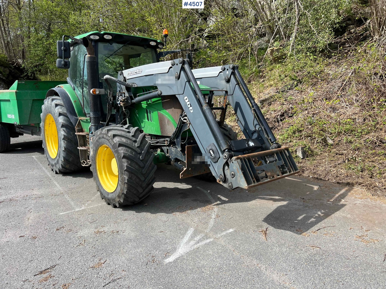 2012 John Deere 6140R w/ front loader and 2020 Foss-Eik 5.150 dump trailer - Traktor: das Bild 1 2012 John Deere 6140R w/ front loader and 2020 Foss-Eik 5.150 dump trailer - Traktor: das Bild 1