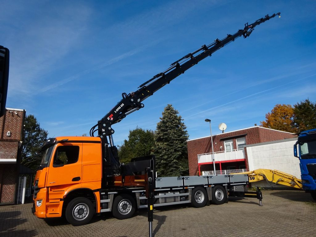 Mercedes-Benz 3751 Arocs Pritsche + HIAB 858 + JIB 8x2 - Autokran, Pritsche LKW: das Bild 1 Mercedes-Benz 3751 Arocs Pritsche + HIAB 858 + JIB 8x2 - Autokran, Pritsche LKW: das Bild 1