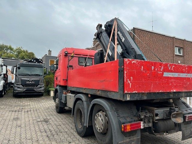 Scania 124 L 470 Pritsche + MKG HLK 201 HP 6x2 - Pritsche LKW, Autokran: das Bild 3 Scania 124 L 470 Pritsche + MKG HLK 201 HP 6x2 - Pritsche LKW, Autokran: das Bild 3