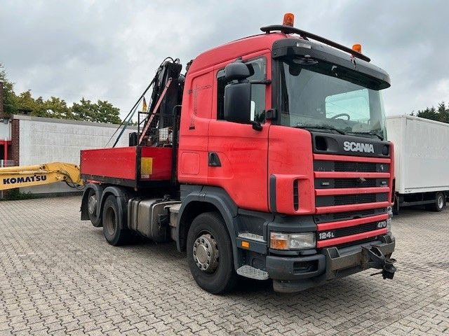 Scania 124 L 470 Pritsche + MKG HLK 201 HP 6x2 - Pritsche LKW, Autokran: das Bild 2 Scania 124 L 470 Pritsche + MKG HLK 201 HP 6x2 - Pritsche LKW, Autokran: das Bild 2