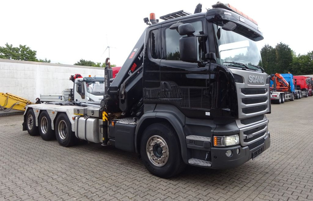 Abrollkipper, Autokran Scania R490 Abroller + HIAB 302E-6 Bj.2021 !Kran TRIDEM: das Bild 13
