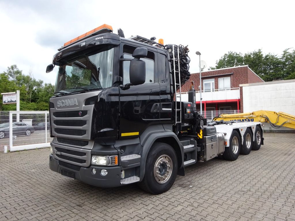 Abrollkipper, Autokran Scania R490 Abroller + HIAB 302E-6 Bj.2021 !Kran TRIDEM: das Bild 8
