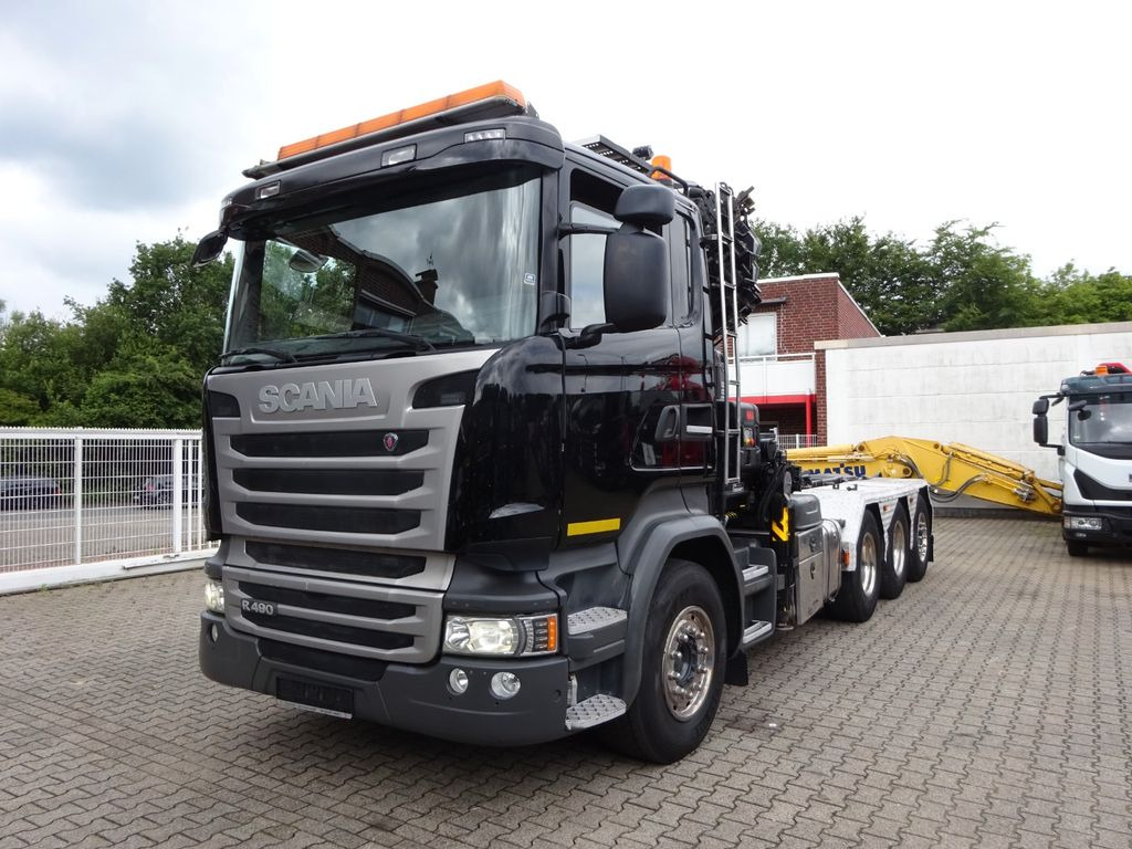 Abrollkipper, Autokran Scania R490 Abroller + HIAB 302E-6 Bj.2021 !Kran TRIDEM: das Bild 7