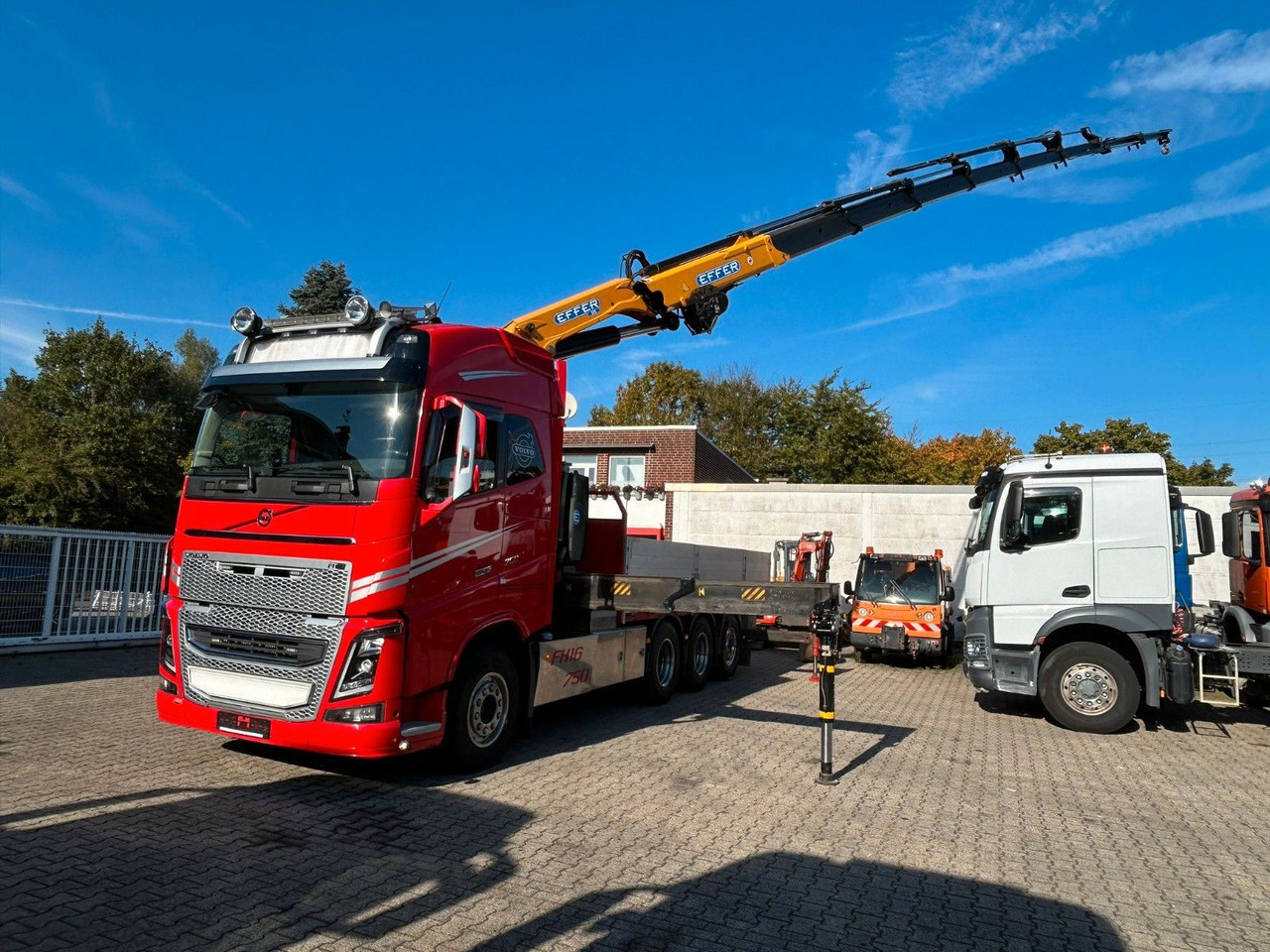 Volvo Autokran FH16 750 Pritsche EFFER 395/8S Lenk - Autokran: das Bild 1 Volvo Autokran FH16 750 Pritsche EFFER 395/8S Lenk - Autokran: das Bild 1
