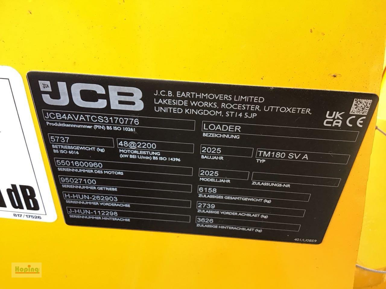 JCB TM180 AGRI - Teleskopradlader: das Bild 5 JCB TM180 AGRI - Teleskopradlader: das Bild 5