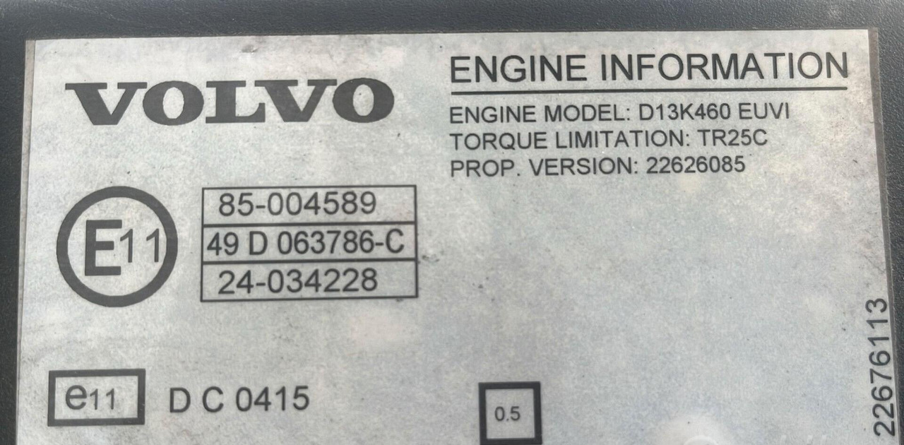 Motore Volvo FH 460 D13K 2019 - Motor für LKW: das Bild 3 Motore Volvo FH 460 D13K 2019 - Motor für LKW: das Bild 3