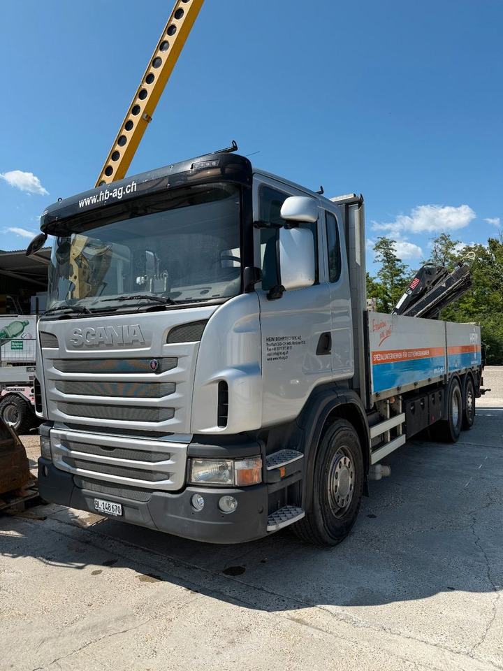 Scania G440 Brücke mit Ladekran - Pritsche LKW, Autokran: das Bild 2 Scania G440 Brücke mit Ladekran - Pritsche LKW, Autokran: das Bild 2