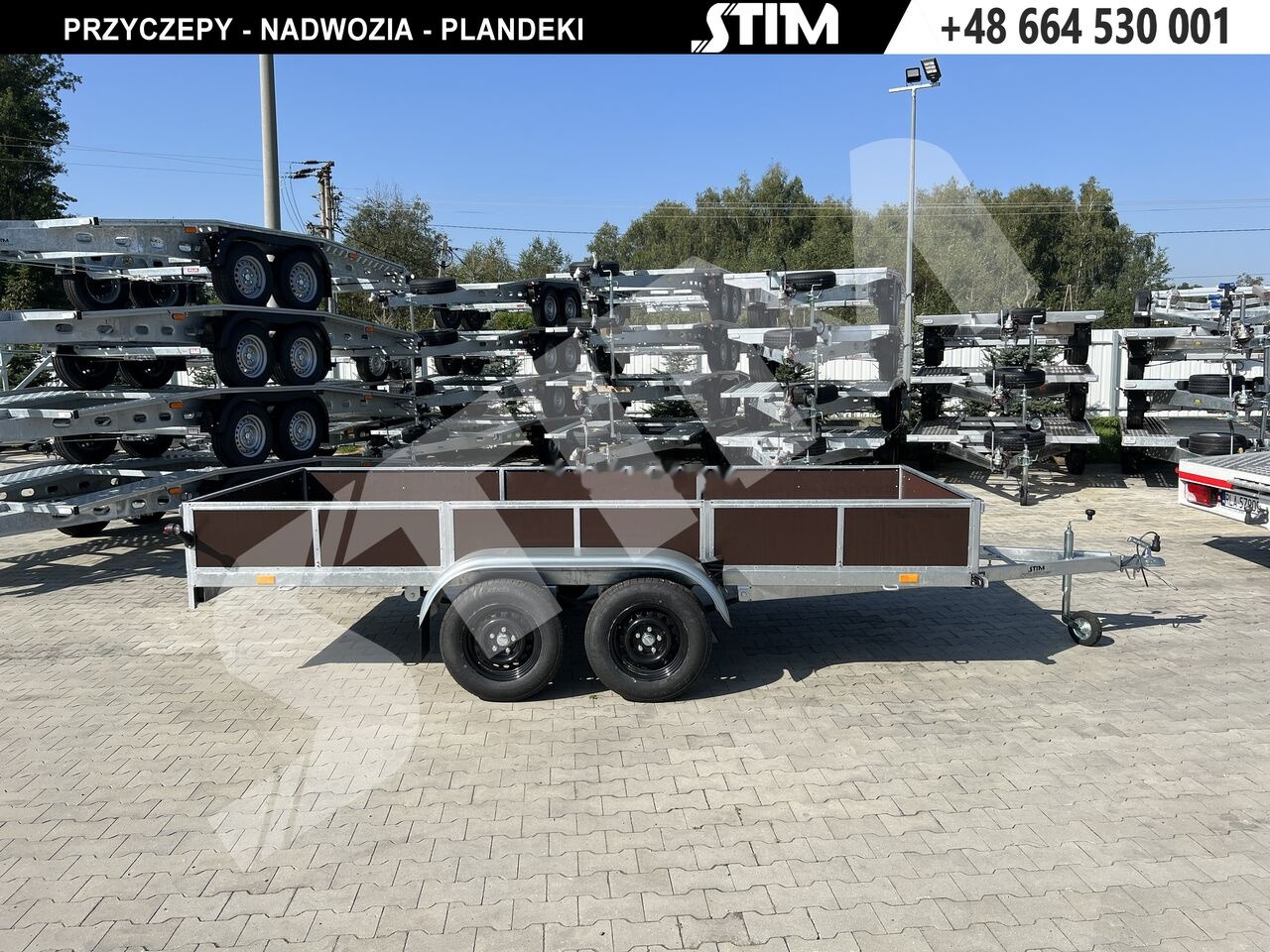 Stim S12-075/4015R + przednia burta otwierana + wzmocniona rama - PKW Anhänger: das Bild 2 Stim S12-075/4015R + przednia burta otwierana + wzmocniona rama - PKW Anhänger: das Bild 2