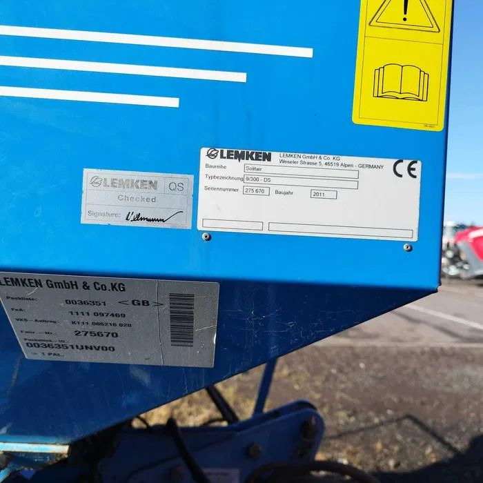 Agregat uprawowo siewny LEMKEN solitair 9 - Leasing Agregat uprawowo siewny LEMKEN solitair 9: das Bild 6