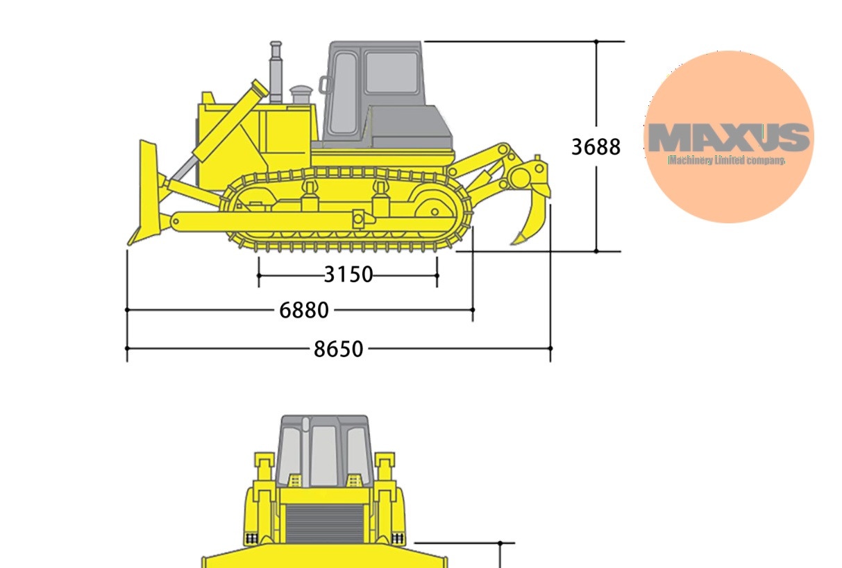 Bulldozer MAXUS buldożer cummins 350hp ROPS cabie: das Bild 7