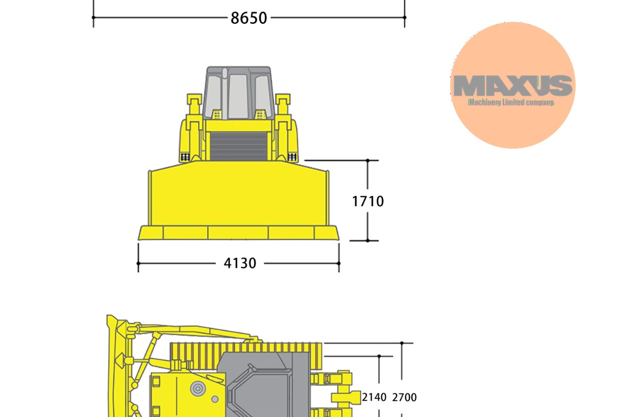 Bulldozer MAXUS buldożer cummins 350hp ROPS cabie: das Bild 6