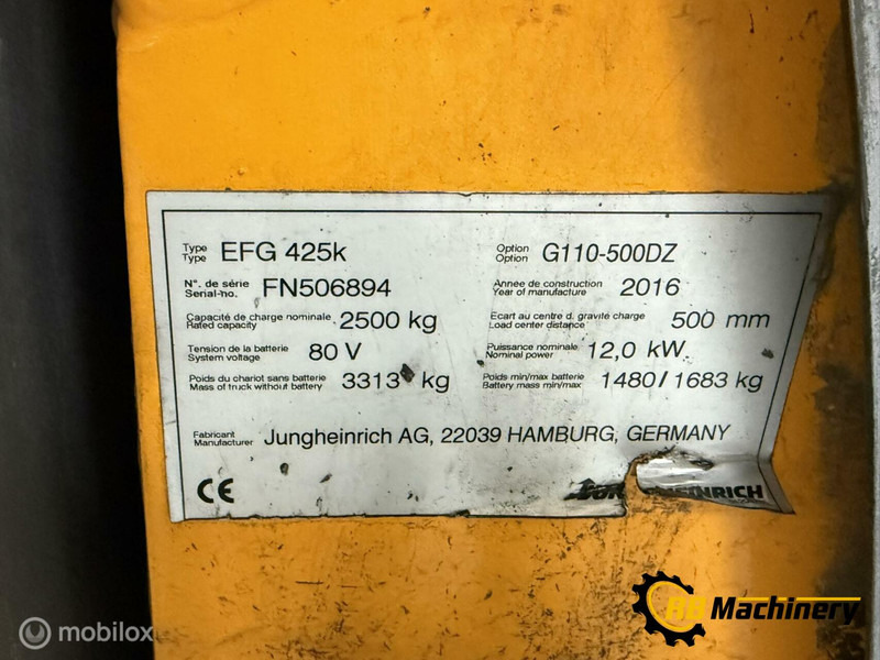Jungheinrich EFG 425 K - Gabelstapler: das Bild 5 Jungheinrich EFG 425 K - Gabelstapler: das Bild 5
