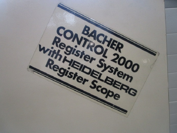 PLATTENSTANZE BACHER 2005.01 - Druckmaschine: das Bild 5 PLATTENSTANZE BACHER 2005.01 - Druckmaschine: das Bild 5