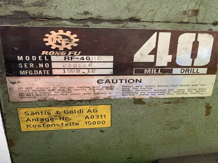 STÄNDERBOHRMASCHINE RF-40HC - Druckmaschine: das Bild 4 STÄNDERBOHRMASCHINE RF-40HC - Druckmaschine: das Bild 4