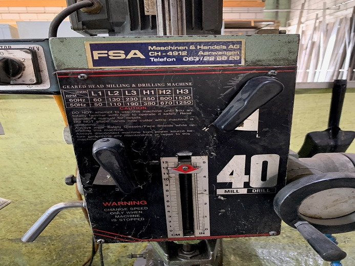 STÄNDERBOHRMASCHINE RF-40HC - Druckmaschine: das Bild 3 STÄNDERBOHRMASCHINE RF-40HC - Druckmaschine: das Bild 3