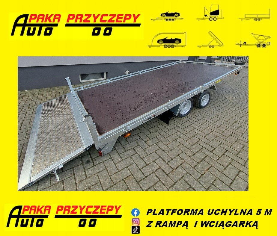 PRZYCZEPA PLATFORMA 508 CM, UCHYŁOWA Z WCIĄGARKĄ, DMC 3500 KG / PLATFORM TRAILER 508 CM, TILTING WITH WINCH, DMC 3500 KG - Pritschenanhänger/ Plattformanhänger: das Bild 1 PRZYCZEPA PLATFORMA 508 CM, UCHYŁOWA Z WCIĄGARKĄ, DMC 3500 KG / PLATFORM TRAILER 508 CM, TILTING WITH WINCH, DMC 3500 KG - Pritschenanhänger/ Plattformanhänger: das Bild 1