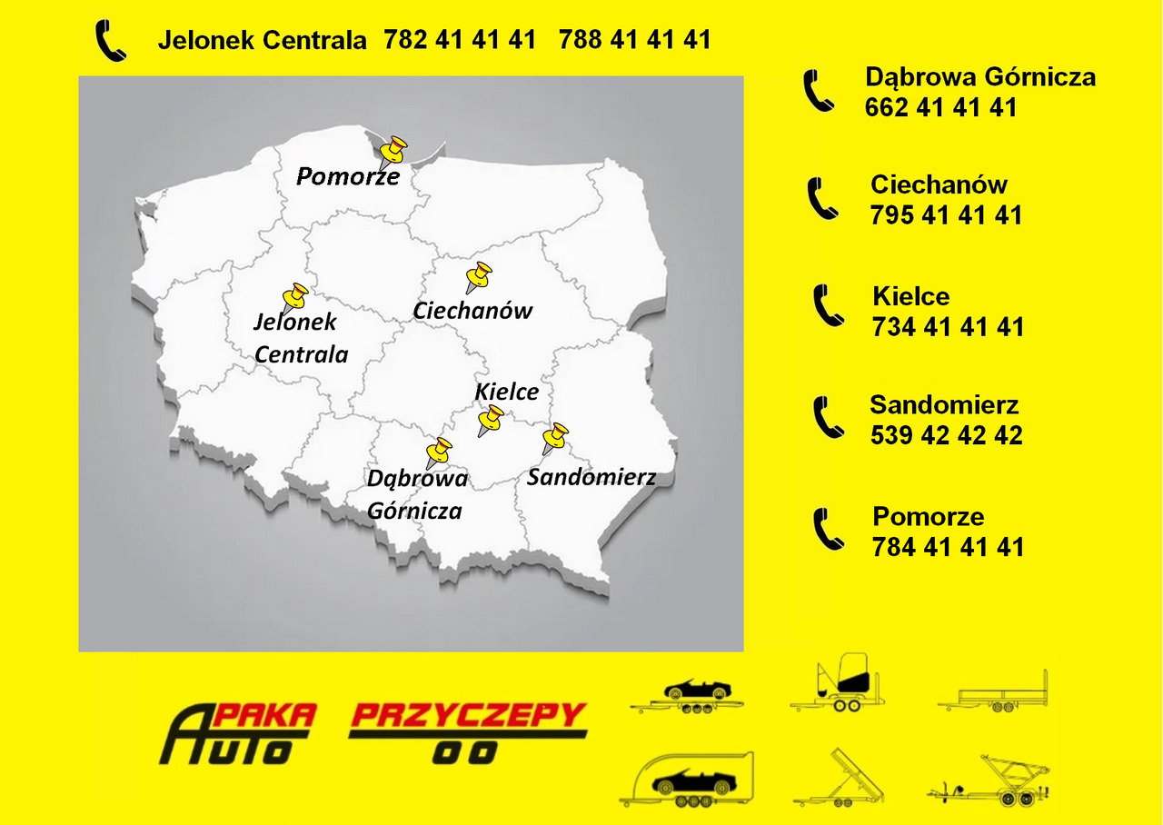 NEU: Pritschenanhänger/ Plattformanhänger PRZYCZEPA PLATFORMOWA 5X2 WARK DMC 3500 / WARK PLATFORM TRAILER 5X2 DMC 3500: das Bild 12