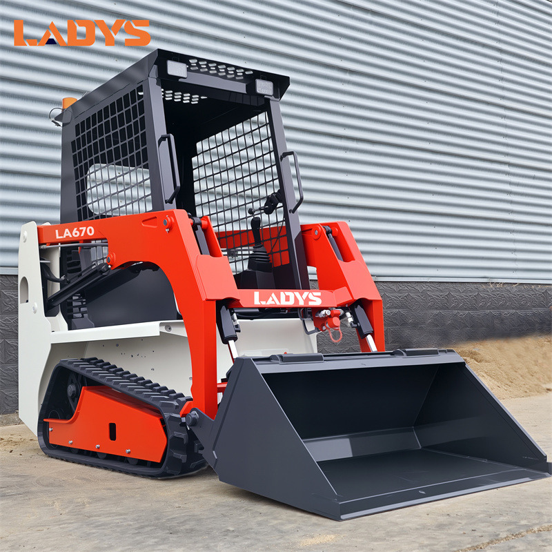LADYS Free Shipping Mini Skid Steer Loader Compact Track Electric/Diesel Chinese Mini Skid Steer Loader For Sale With Mini Skid Steer Attachments 4 In 1 Bucket - Leasing LADYS Free Shipping Mini Skid Steer Loader Compact Track Electric/Diesel Chinese Mini Skid Steer Loader For Sale With Mini Skid Steer Attachments 4 In 1 Bucket: das Bild 8