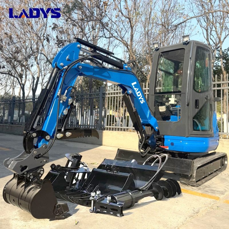LADYS DY25U Mini Excavator Digger Miniexcavadora EPA Kubota Engine Mini Excavator For Sale With Mini Excavator Attachment Set - Kettenbagger: das Bild 1 LADYS DY25U Mini Excavator Digger Miniexcavadora EPA Kubota Engine Mini Excavator For Sale With Mini Excavator Attachment Set - Kettenbagger: das Bild 1