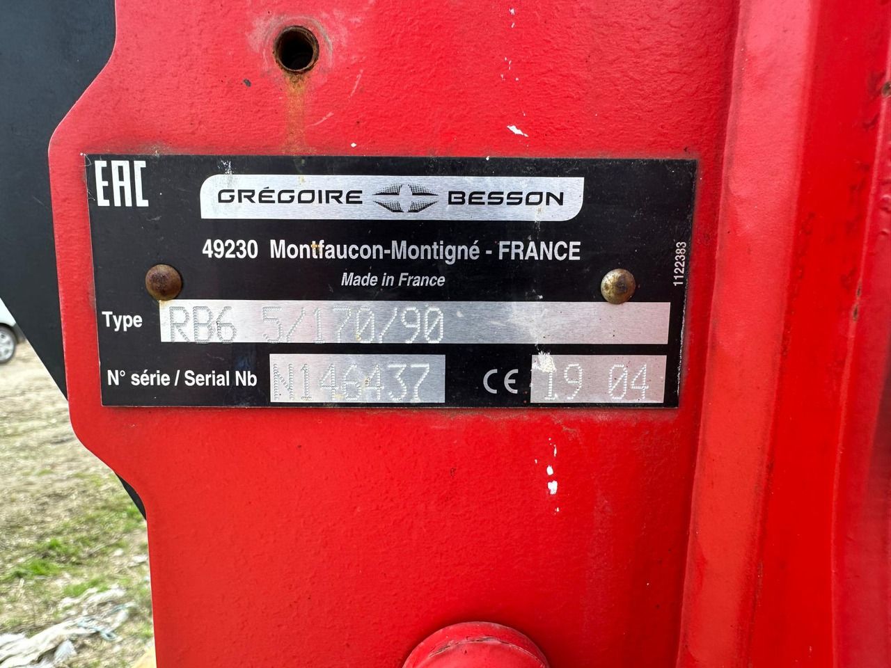 Plow Gregoire Besson Rover 60 - Pflug: das Bild 5 Plow Gregoire Besson Rover 60 - Pflug: das Bild 5