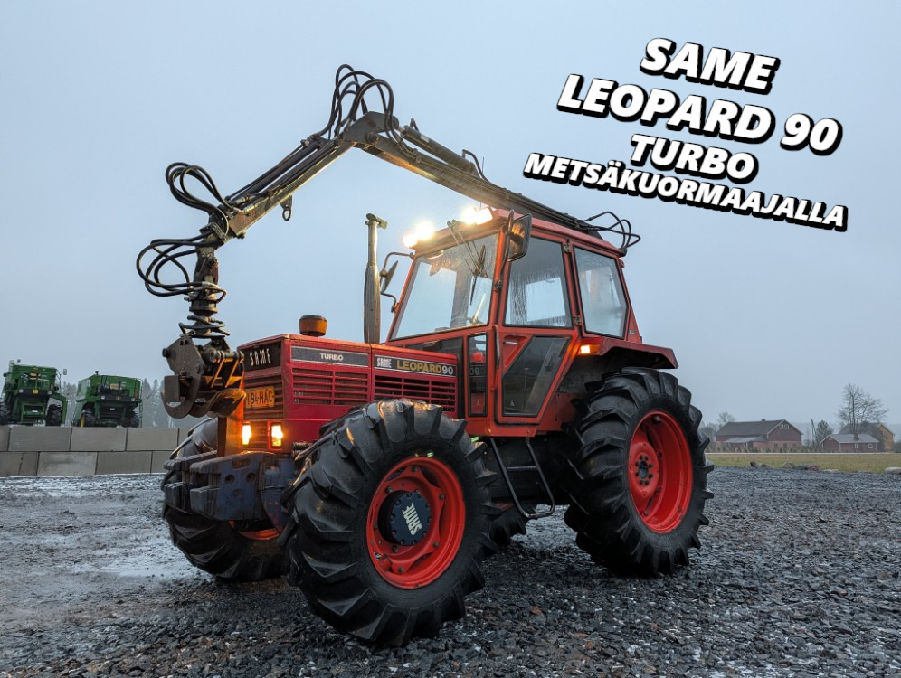 SAME Leopard 90 Turbo metsäkuormaajalla - Landmaschine: das Bild 1 SAME Leopard 90 Turbo metsäkuormaajalla - Landmaschine: das Bild 1
