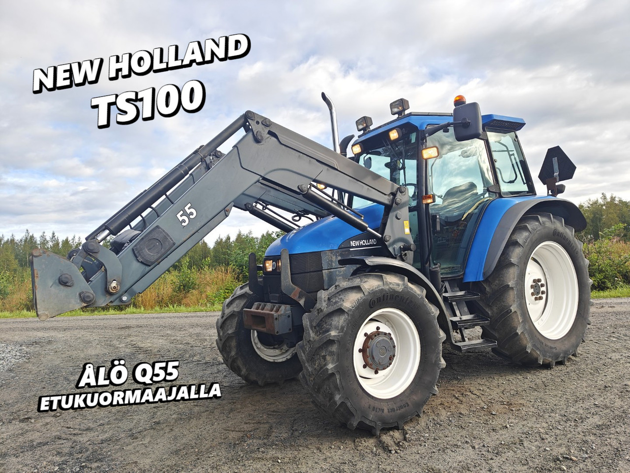 New Holland TS100, ES vaihteisto, ilmastointi, etukuormaaja Ålö Q55, katso video! - Traktor: das Bild 1 New Holland TS100, ES vaihteisto, ilmastointi, etukuormaaja Ålö Q55, katso video! - Traktor: das Bild 1