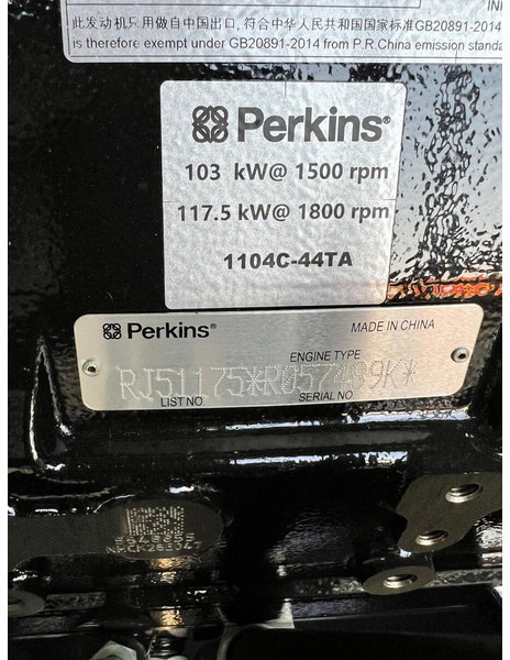 NEU: Stromgenerator Perkins SP110GFS: das Bild 8